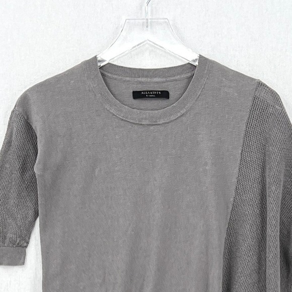 ALLSAINTS Cast Jumper Sweater Womens XS Gray Asymmetric Knitted - Picture 5 of 16